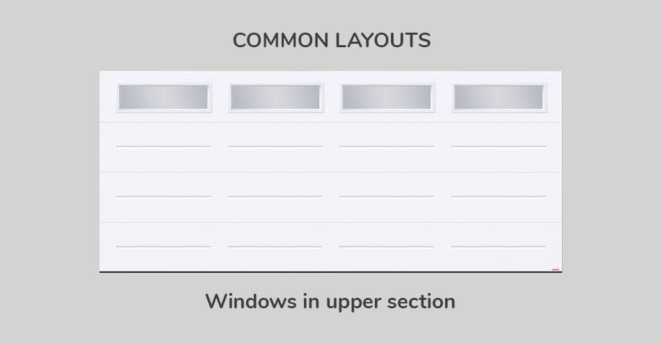 Common layouts, 16' x 7', Windows in Upper section